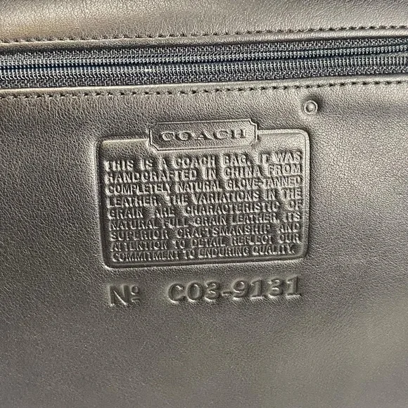 Vintage Coach Legacy Saddle Bag Black Slim Flap 9131 - Picture 10 of 15